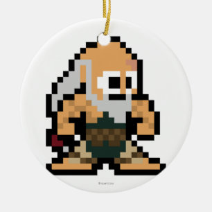 8-Bit Gouken Ceramic Ornament