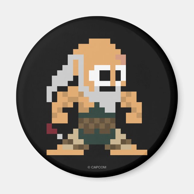 8-Bit Gouken Magnet (Front)