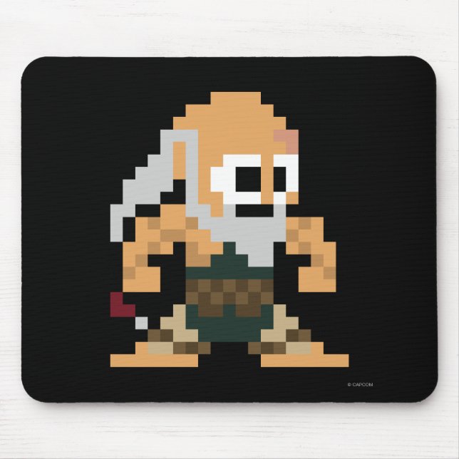 8-Bit Gouken Mouse Pad (Front)