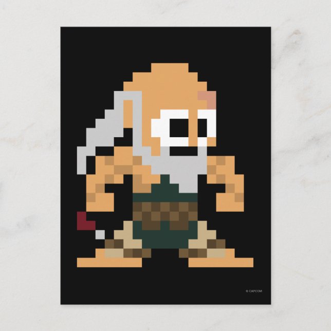 8-Bit Gouken Postcard (Front)