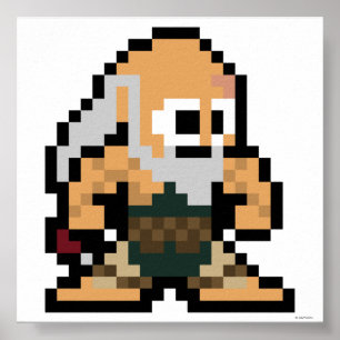 8-Bit Gouken Poster