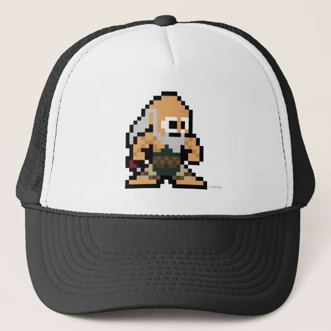 8-Bit Gouken Trucker Hat (Front)