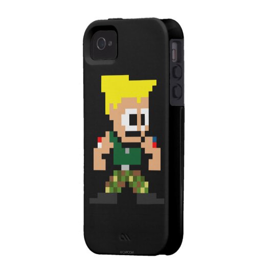 8-Bit Guile Case-Mate iPhone Case (Back Left)