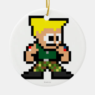 8-Bit Guile Ceramic Ornament