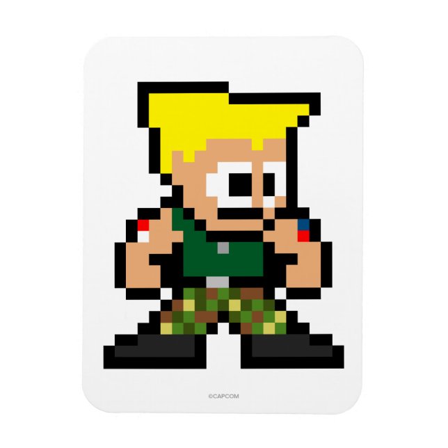 8-Bit Guile Magnet (Vertical)
