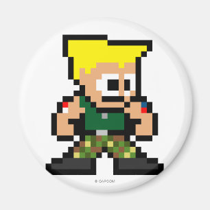 8-Bit Guile Magnet
