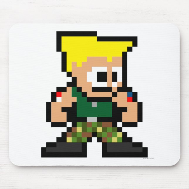 8-Bit Guile Mouse Pad (Front)