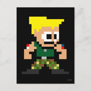 8-Bit Guile Postcard