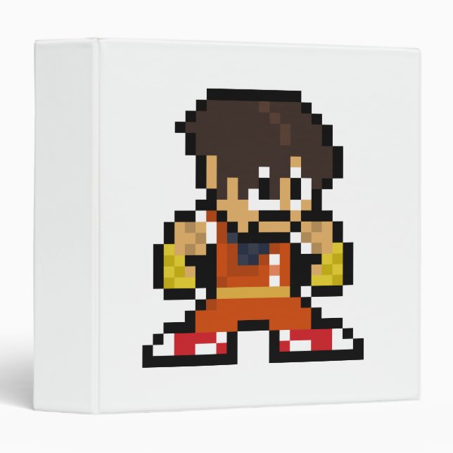 8-Bit Guy 3 Ring Binder (Front/Spine)