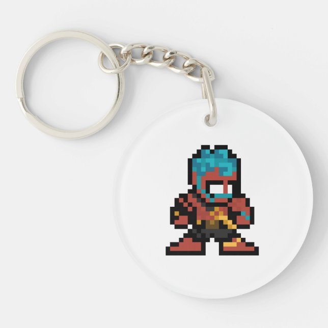 8-Bit Hakan Keychain (Front)