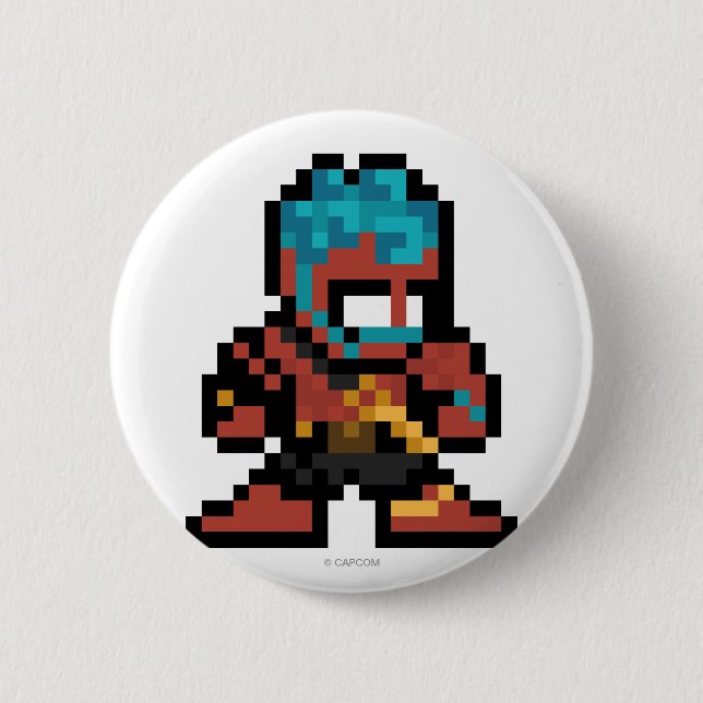 8-Bit Hakan Pinback Button (Front)