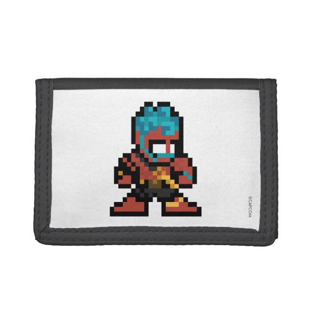 8-Bit Hakan Tri-fold Wallet (Front)