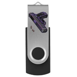 8 Bit Handgun Retro Gamer Flash Drive