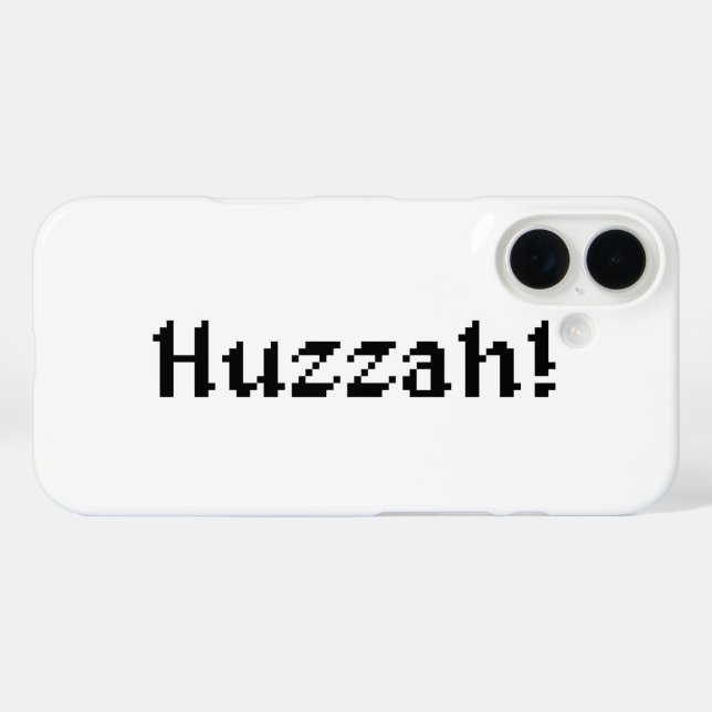 8 Bit Huzzah! Case-Mate iPhone Case (Back (Horizontal))