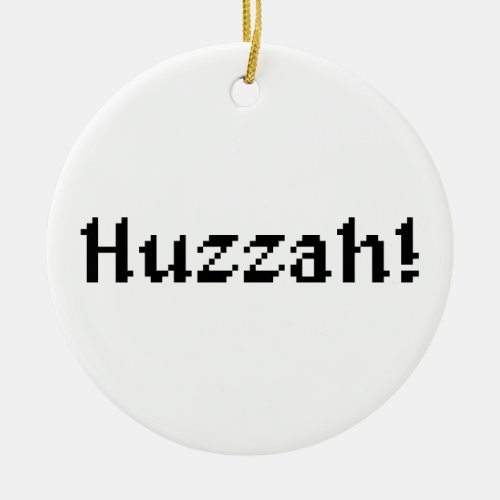 8 Bit Huzzah Ceramic Ornament