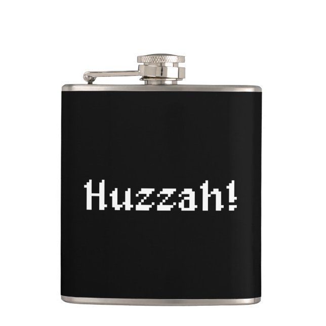 8 Bit Huzzah! Flask (Front)