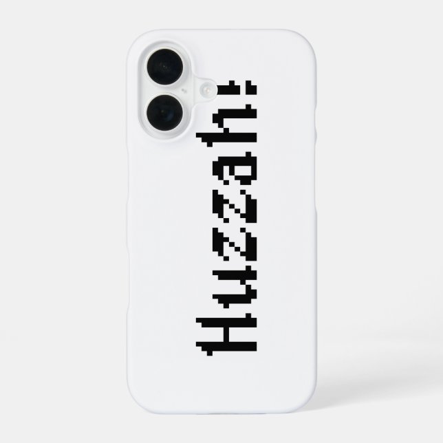 8 Bit Huzzah! Iphone Case (Back)