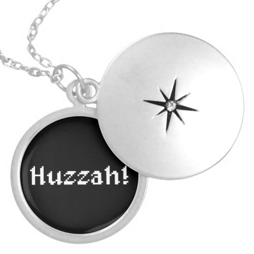 8 Bit Huzzah Locket Necklace