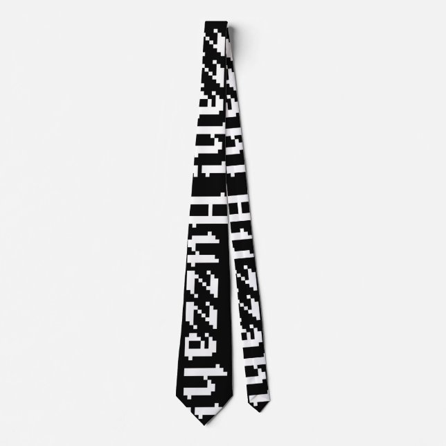 8 Bit Huzzah! Neck Tie (Front)