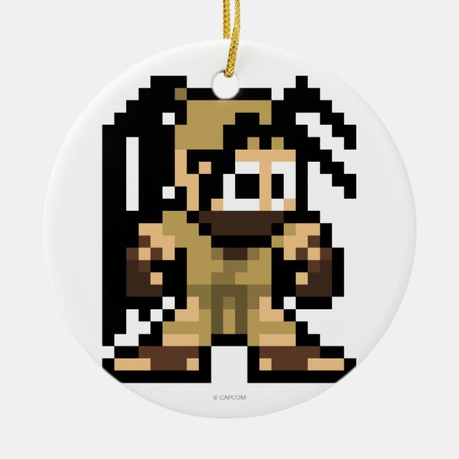 8-Bit Ibuki Ceramic Ornament (Front)