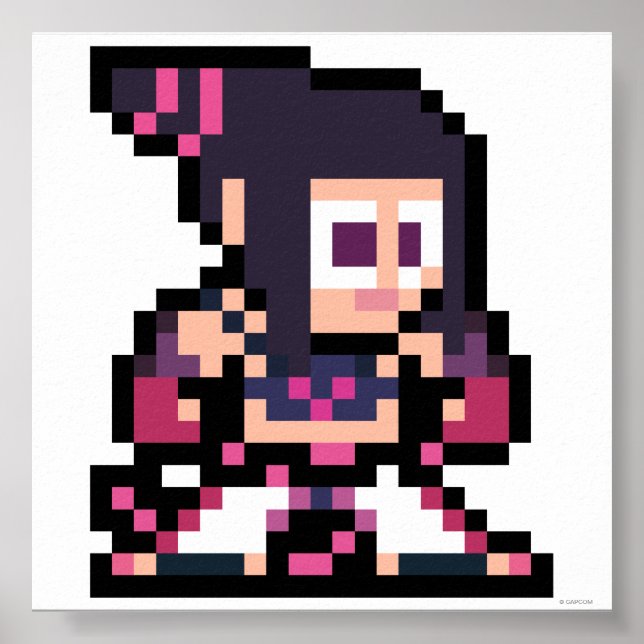 8-Bit Juri Poster (Front)