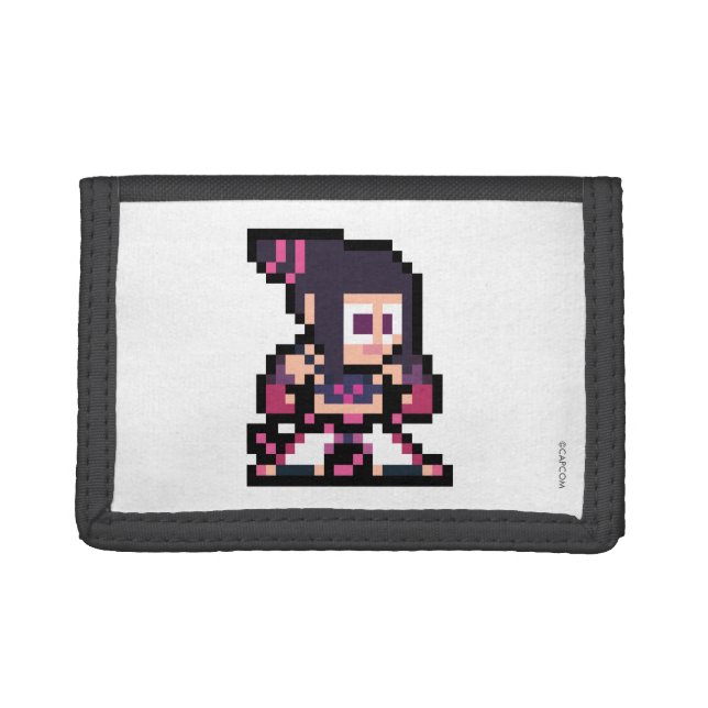 8-Bit Juri Tri-fold Wallet (Front)