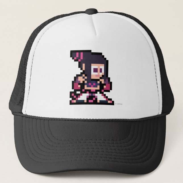 8-Bit Juri Trucker Hat (Front)