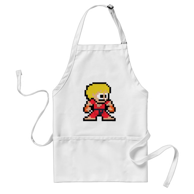 8-Bit Ken Adult Apron (Front)