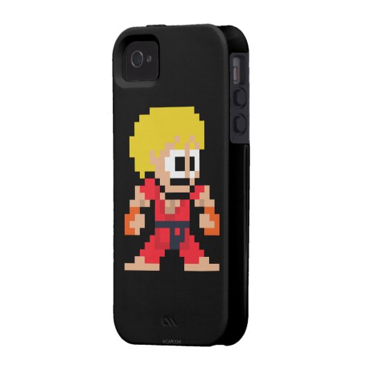 8-Bit Ken Case-Mate iPhone Case (Back Left)