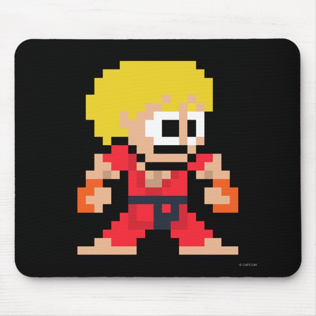 8-Bit Ken Mouse Pad (Front)