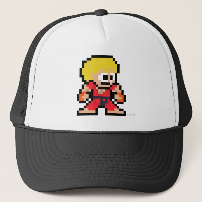 8-Bit Ken Trucker Hat (Front)