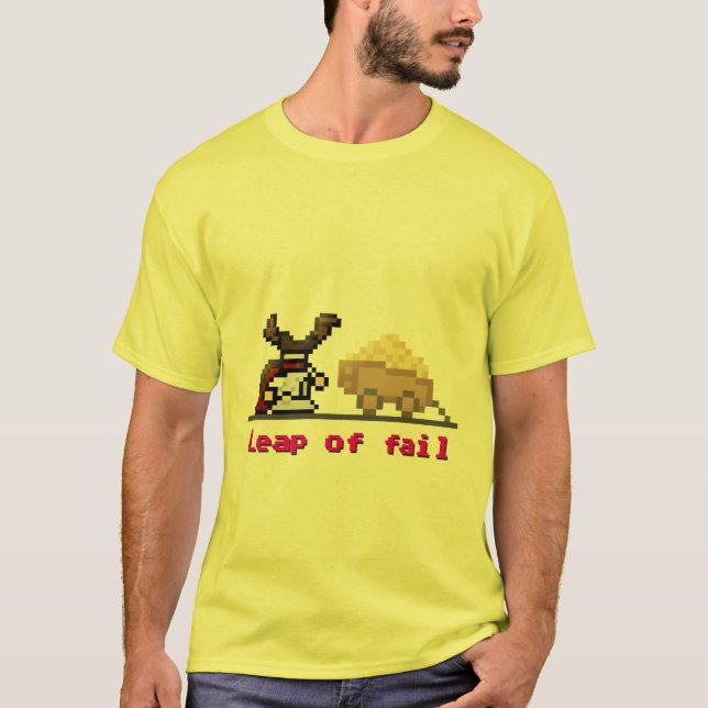 8-bit Leap of Fail T-Shirt (Front)