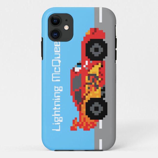 8-Bit Lightning McQueen Case-Mate iPhone Case (Back)