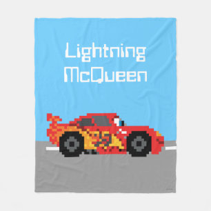 8-Bit Lightning McQueen Fleece Blanket