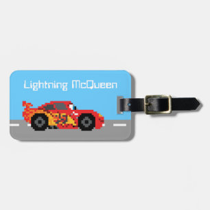 8-Bit Lightning McQueen Luggage Tag
