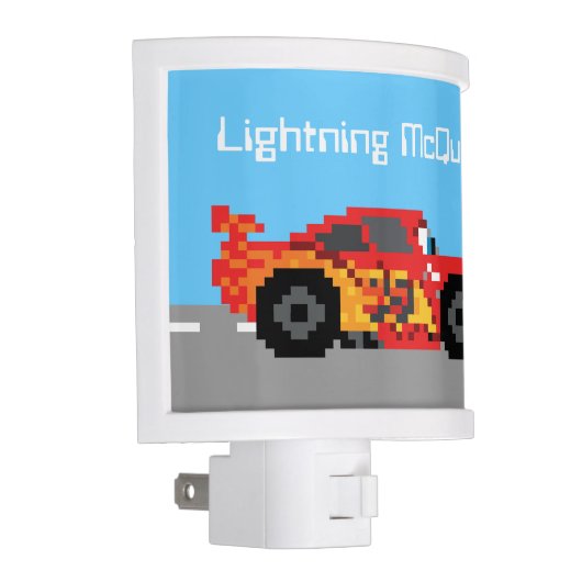 8-Bit Lightning McQueen Night Light (Right)