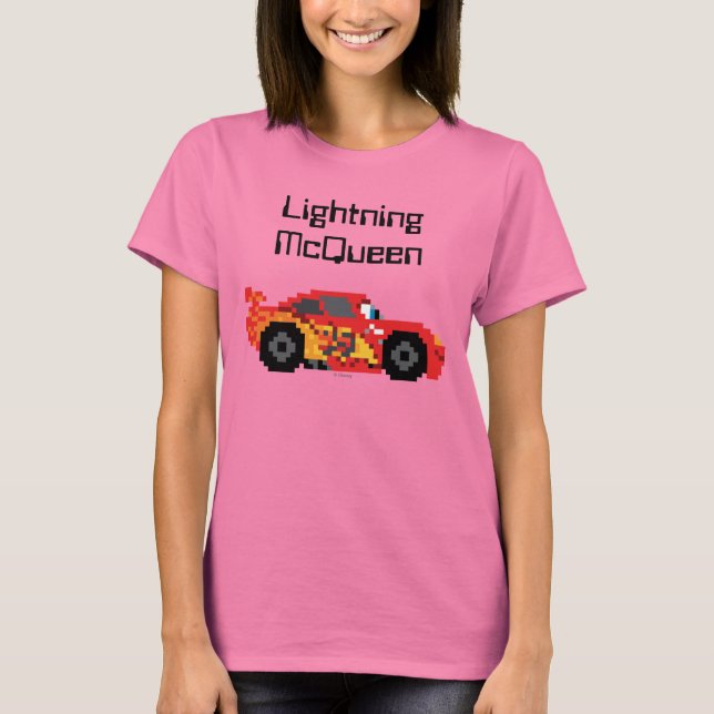 8-Bit Lightning McQueen T-Shirt (Front)