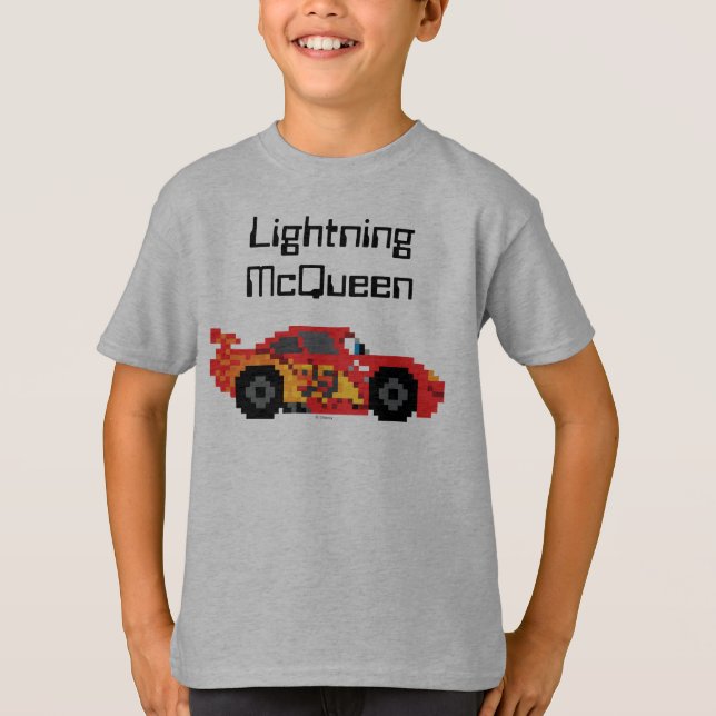 8-Bit Lightning McQueen T-Shirt (Front)