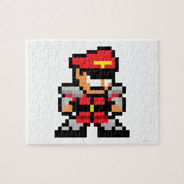 8-Bit M. Bison Jigsaw Puzzle (Horizontal)
