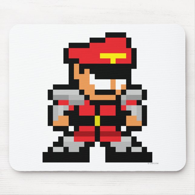 8-Bit M. Bison Mouse Pad (Front)