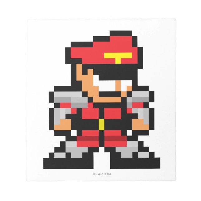 8-Bit M. Bison Notepad (Front)