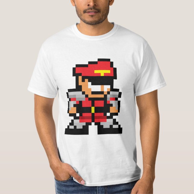 8-Bit M. Bison T-Shirt (Front)