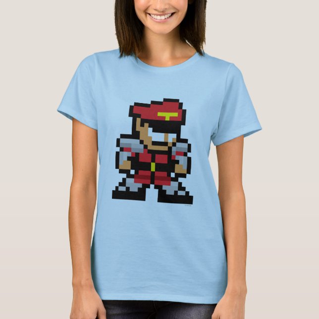 8-Bit M. Bison T-Shirt (Front)