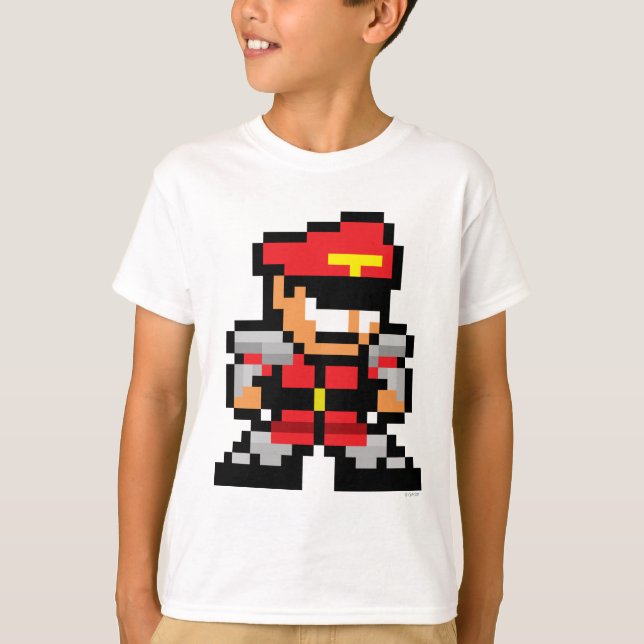 8-Bit M. Bison T-Shirt (Front)
