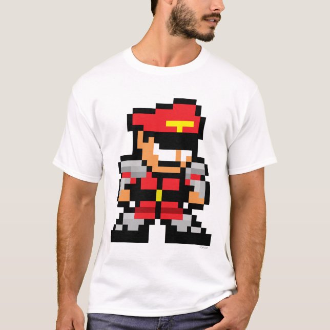 8-Bit M. Bison T-Shirt (Front)