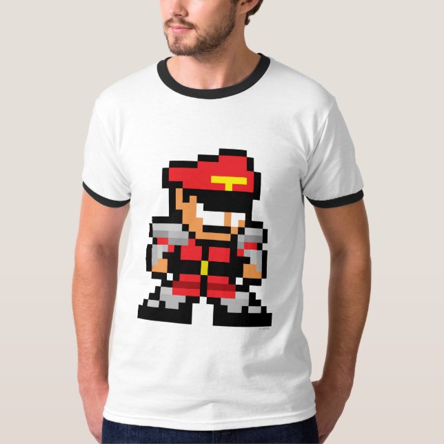 8-Bit M. Bison T-Shirt (Front)