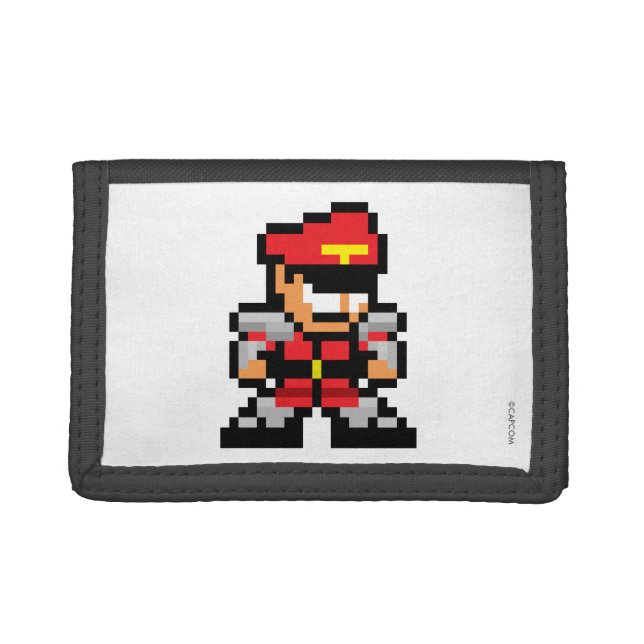 8-Bit M. Bison Trifold Wallet (Front)