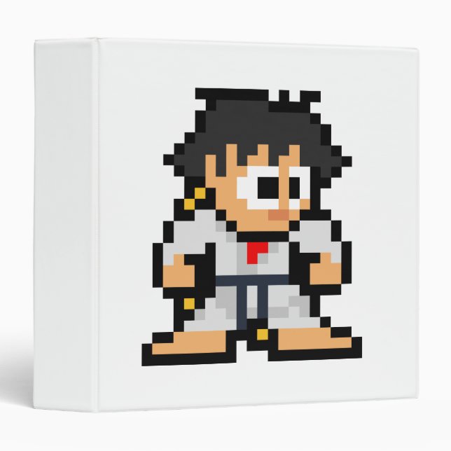 8-Bit Makoto 3 Ring Binder (Front/Spine)