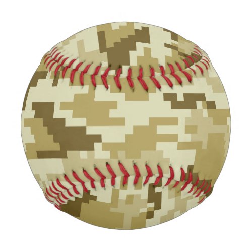 8 Bit Pixel Digital Desert Camouflage  Camo Baseball
