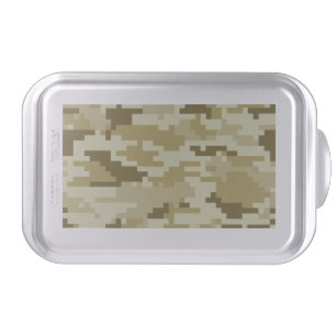 8 Bit Pixel Digital Desert Camouflage / Camo Cake Pan